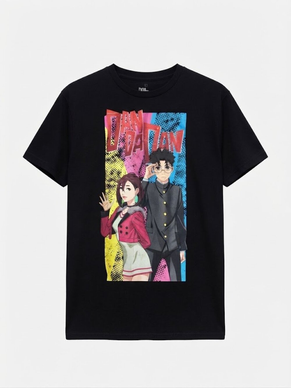 Black Anime Dan Da Dan Graphic Short Sleeve Tee